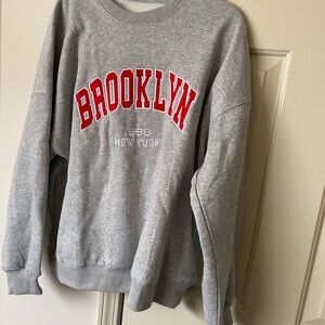 Brooklyn 1998 New York Heather Gray Sweatshirt